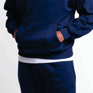 2025 dernière version luxe coton mélangé polyester à capuche avec poches tarifs les plus bas Satin doublé sweats à capuche pour hommes - Product Image 5