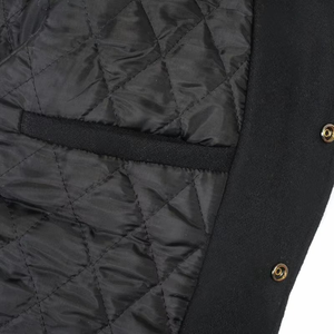Chaqueta Varsity de Invierno con Capucha y Mangas de Lona Bordada en Chenilla Personalizada, Chaqueta Deportiva de Béisbol para Hombre, Transpirable - Product Image 6