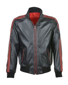 Blouson d'hiver décontracté de haute qualité en cuir avec col montant Service OEM Logo avant Position Taille XL Technique de teinture unie - Product Image 1