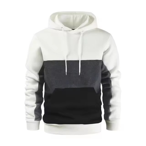 Nueva Sudadera con capucha de color de bloque de primavera otoño con corte holgado para hombres y mujeres, suéter de invierno de tendencia de moda informal con cuello con capucha - Product Image 4