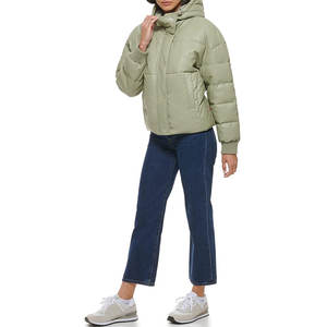 Chaqueta Acolchada Ligera y Cálida para Mujer, Abrigo de Invierno Transpirable con Cintura Ajustable con Cordón para Actividades al Aire Libre, Informal, de Algodón - Product Image 2