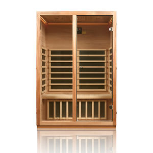 Cabina de Sauna Infrarroja Personalizada con Logotipo OEM, Bajo EMF, de Madera de Hemlock, Moderna, Ecológica, para Dormitorio, Apartamento, Sala de Estar, Individual - Product Image 3