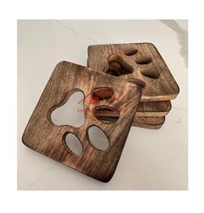 Plateau en bois maison décorative servant des aliments plateau en bois pour bijoux Dessert Snack moderne Simple cuisine carré Acacia - Product Image 1