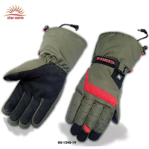 Gants chauffants à batterie rechargeable 7,4 V coupe-vent avec plaques chauffantes en fibre de carbone pour l'hiver et les températures froides - Product Image 2