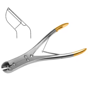 Instrumentos ortopédicos Fuente de alimentación manual Característica reutilizable Cortador de alambre de acero inoxidable dorado - Product Image 3