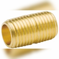 Raccord de tuyauterie en laiton forgé de haute qualité, résistant à la corrosion, classe 150, filetage NPT, connecteur de tuyau court pour applications de plomberie