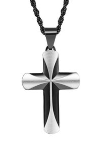 Nuevo diseño de joyería nuevo estilo Punk Hip Hop Cruz colgante collar de acero inoxidable medallón colgante - Product Image 3