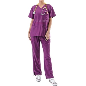 Uniforme de Enfermera Cómodo y Personalizado con Estampado Moderno, Traje Médico Informal para Mujer - Product Image 1