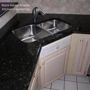 Granito Negro Galaxy de Alta Calidad de Cantera India para Encimeras de Hoteles de Lujo, Villas, Muebles de Baño, Revestimiento de Paredes - Product Image 3