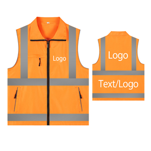 Chaleco de Seguridad Reflectante de Alta Visibilidad, Uniformes de Trabajo, Logotipo Personalizado, Chaleco de Voluntario con Cremallera, Chaleco de Trabajo para Personal de Supermercado - Product Image 3