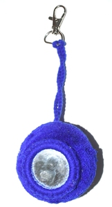 จานรองแก้วลูกปัดแก้วทรงกลมทำด้วยมือสีม่วงและสีดำสำหรับตกแต่งโต๊ะ - Product Image 5