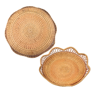 ถาดหวายขนาดกะทัดรัดสำหรับขนมขบเคี้ยวและอาหารเรียกน้ำย่อย-เหมาะสำหรับงานปาร์ตี้และงานต่างๆ - Product Image 1