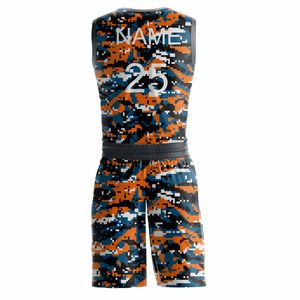 Vêtements de basket-ball respirants personnalisés OEM Ensemble de basket-ball de conception personnalisée Uniforme de basket-ball athlétique par sublimation - Product Image 2