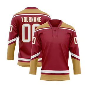 Jersey de hockey sobre hielo para hombre con logotipo personalizado 2024, nuevo diseño de moda con sublimación al por mayor, ropa de hockey personalizada - Product Image 3