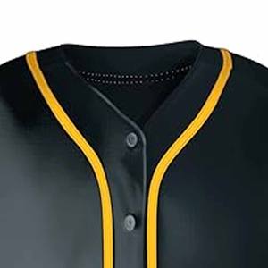 Usa Size Blank Baseball Uniform Customize <b>Printed</b> <b>Mesh</b> Breathable Embroidery Button Down Baseball by Dress Sports Campany - Product Image 3