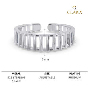 Anillos de Plata de Ley 925 de Primera Calidad para Mujer, Chapados en Rodio con Engaste de Circonita, Regalo Perfecto - Product Image 6