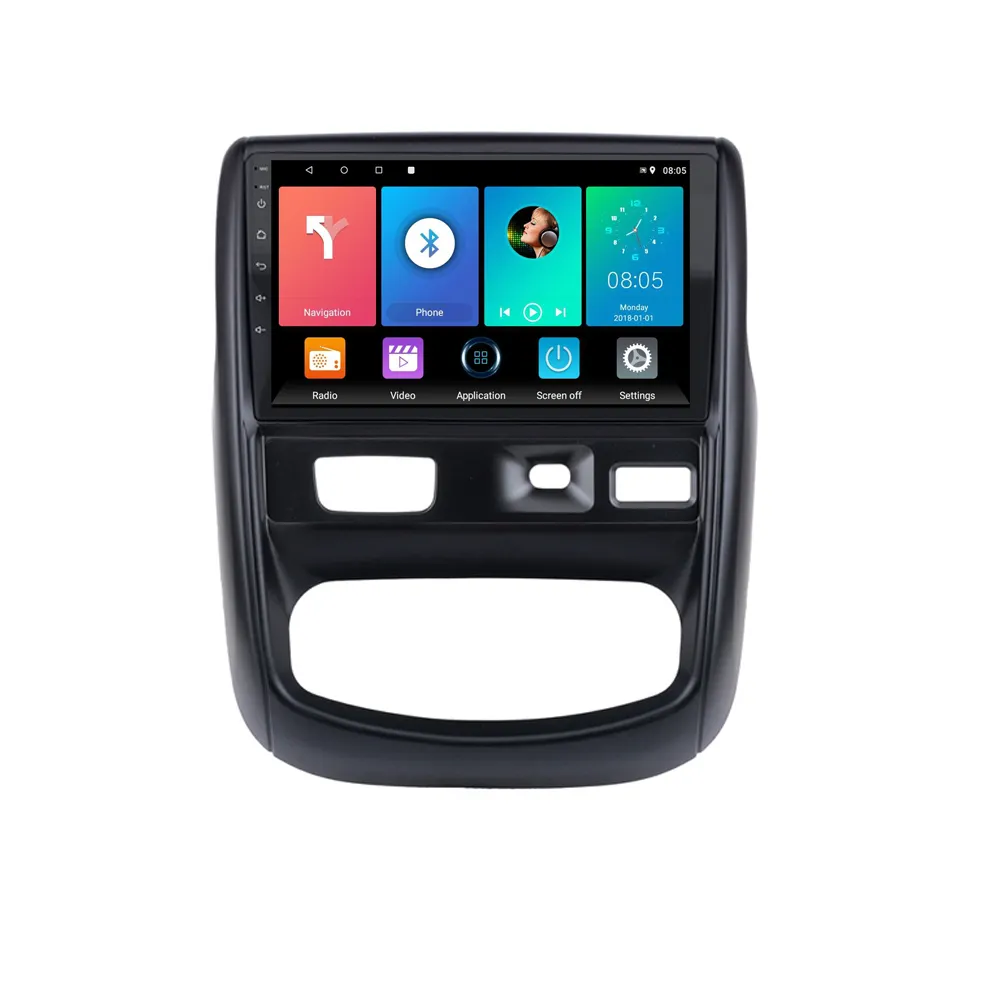 Araba radyo Renault Duster 1 2010 - 2015 için Nissan Terrano 2014 - 2020 Android multimedya oynatıcı navigasyon GPS