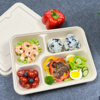 Assiettes jetables en pulpe de canne à sucre biodégradables, écologiques, durables, résistantes à la graisse, blanches, de luxe, avec logo personnalisé, pour l'alimentation scolaire – Meilleur prix
