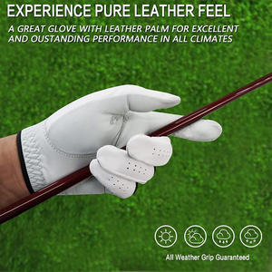 Gants de golf Cabretta de qualité supérieure avec impression de logo personnalisé Options de broderie et d'emballage d'étiquette personnalisée pour les joueurs - Product Image 3