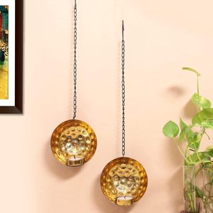 Soporte de luz de té de pared de Metal antiguo inspirado con diseño decorativo Soporte de luz de té de pared de metal para espacios acogedores - Product Image 2