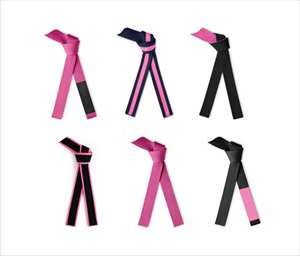 Haute qualité 100% coton BJJ ceintures Logo personnalisé broderie en gros Arts martiaux karaté MMA ceintures avec caractéristiques d'impression - Product Image 3