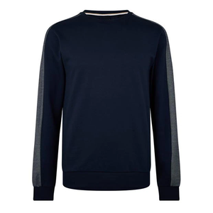 Sweat-shirt décontracté à manches longues et col rond en coton mélangé doux pour hommes, vêtements de sport ajustés pour le quotidien - Product Image 2