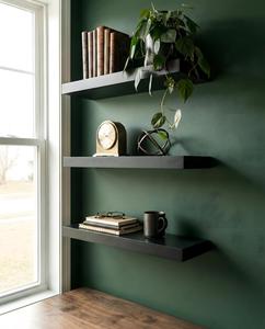 Custom Modern Art Deco Design Wood Floating Shelf Easy Installation Straight Wall Hanging For Birthday Celebration & Home Decors - Product Image 6