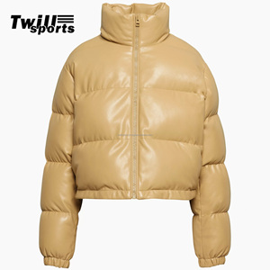 Personalizable de las mujeres Slim Fit chaqueta de bombardero de cuero genuino estilo deportivo transpirable de punto Chaquetas de las mujeres del producto - Product Image 1