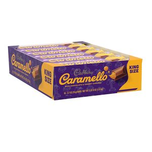 CADBURY CARAMELLO Milk Chocolate Caramel King Size, Candy <b>Bars</b>, 2.7 oz (18 Count) - Product Image 1