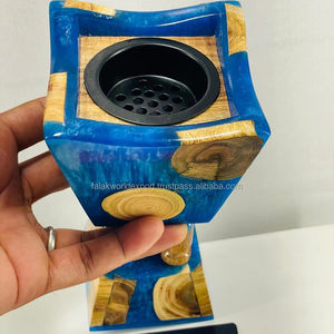 New Arrival Home Fragrance Incense Burner Wood and Epoxy Resin <b>Bakhoor</b> for Ramadan Arabic <b>Oud</b> Burner for Aromatic Use By FWE - Product Image 3