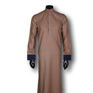 Vêtements islamiques, jalabiya musulmane pour hommes, jubbah à séchage rapide, vente en gros, jubbah traditionnelle musulmane arabe, thobes pour hommes, respirant - Product Image 5