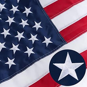 Bandera Americana 2x3 de Alta Resistencia para Exteriores, Estrellas Bordadas, Franjas Cosidas con Ojales de Latón, USA TOP FLAGSINC 250g - Product Image 6