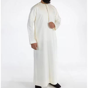 Jubba Thobes de haute qualité à bas quantité minimale de commande pour hommes Meilleure vente respirant personnalisé coton fait Thobes pour hommes - Product Image 1