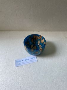 Cuenco de madera de acacia con vidrio de resina para postres, ensaladera creativa, cuenco de madera decorativo, decoración de boda para el hogar y la cocina - Product Image 2