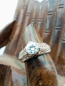 Custom Fancy Solitaire VVS Diamond 14k 18k Engagement Wedding Anniversary Ring Party Gift Trendy 925 Silver GIA Certified - Product Image 6