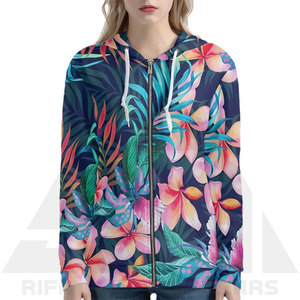 Sudadera con Capucha de Felpa para Mujer, Diseño de Flores con Sublimación Completa, Suave, Cómoda, Informal, para Invierno, Diseño Personalizado con Logotipo Frontal - Product Image 3