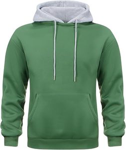 เสื้อแขนยาวมีฮู้ดสำหรับผู้ชายแบบลำลองมีกระเป๋าระบายอากาศได้ดีแห้งเร็วโพลีเอสเตอร์/ คอตตอน - Product Image 3