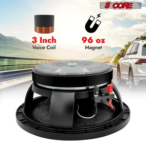 ลำโพงซับวูฟเฟอร์ 5 คอร์ 10 นิ้ว 600 วัตต์ RMS 4 โอห์ม ฟูลเรนจ์ สำหรับเปลี่ยน (ทดสอบแล้ว) - Product Image 5