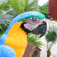 Atracciones de Parque Infantil Personalizadas, Modelo de Loro Animatrónico de Tamaño Real y Aspecto Realista