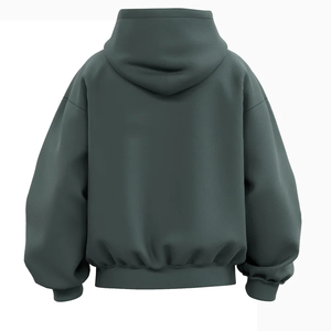 Wholesale Heavyweight Hoodie for Women Custom Logo Oversized Blank Cotton Fleece Pullover Hoodie <b>Drop</b> Shoulder Costamizable - Product Image 2