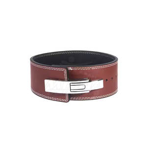 Ceinture de musculation en cuir de vachette - Soutien respirant et réglable pour les levées lourdes et la stabilité du tronc - Product Image 2