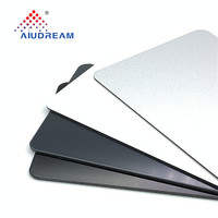 Panneau de porte de garage en aluminium composite sans cadre Alucobond Marble 3D