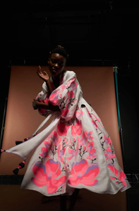 Personnalisé Profond Col V Vintage Tropical Floral Longues Occasions Spéciales Élégante Femme D'été Longue Dame Vente En Gros Casual Sexy Robes - Product Image 4