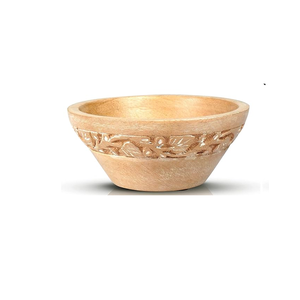 Bol en bois de qualité standard avec étoile de mer argentée pour mariage et décoration intérieure – Bol de service au design étoile de mer - Product Image 2