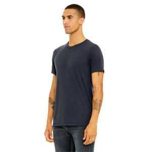 Camiseta Heather Midnight Navy Unisex CVC-52% Airlume Cotton, 48% Poly, 4,2 oz - Product Image 2