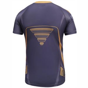 BJJ Rash Guard MMA Camisa de compresión Diseño personalizado Mangas cortas Transpirable y técnica de lavado Anti-UV Precio al por mayor - Product Image 4