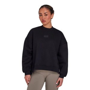 เสื้อสเวตเตอร์คอกลมผ้าฟลีซแบบวินเทจผ้าคอตตอนไซส์ใหญ่พิเศษสำหรับผู้หญิงสไตล์เกาหลี - Product Image 1