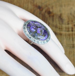 Bague turquoise en argent sterling 925, bijoux en pierres précieuses faits à la main, élégante, vintage, cadeau pour femme, plaqué rhodium, luxe, premium - Product Image 5