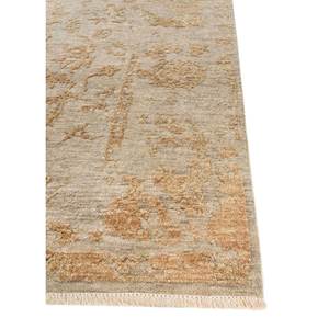 Alfombra de Lana Anudada a Mano Erbe Green Skwl-713 con Patrón de Medallón Abstracto para Entrada, Sala de Estar, Pasillo y Habitación Modelo - Product Image 4