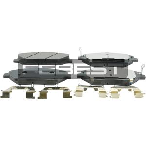 Set di pastiglie freno anteriori FEBEST (1201-SANF) - Product Image 1